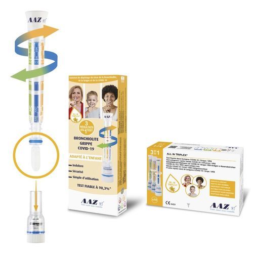 Kit de prueba para COVID-19 - TRIPLEX®﻿ - AAZ - LMB - para antígenos / nasofaríngeo / nasal