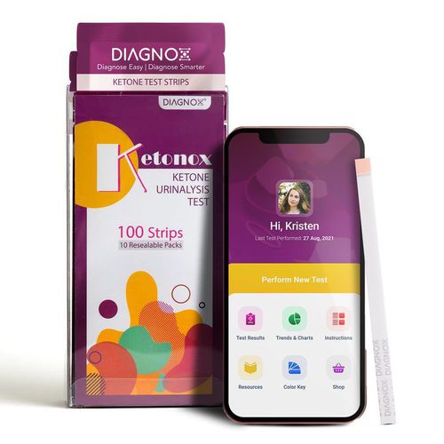 Tira de prueba de orina - Ketonox  - Diagnox Health - de cetosis / de diabetes / para análisis de orina