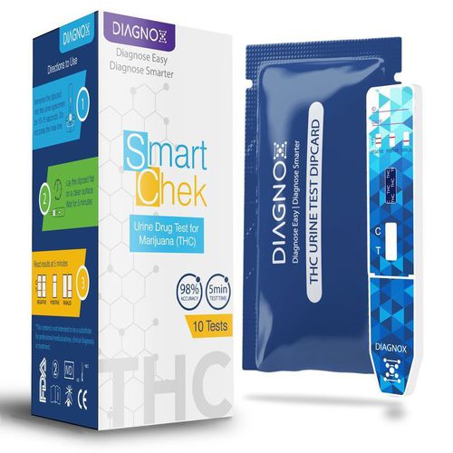 Kit de prueba de estupefacientes - SmartChek  - Diagnox Health - de marihuana / de orina / de flujo lateral