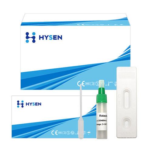Prueba rápida de enfermedades gastrointestinales - Rota - HYSEN HANGZHOU BIOTECH - para enfermermedades infecciosas / para anticuerpos / de rotavirus