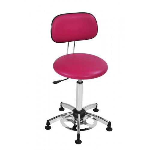 Taburete de altura variable - Foot-operated stool - VOG MEDICAL - neumático / con ruedas / con respaldo regulable