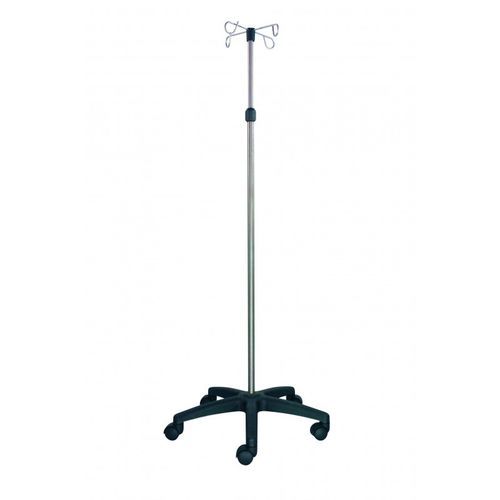 Portasueros con ruedas - Stainless steel IV pole holder - VOG MEDICAL - 4 ganchos / 2 ganchos / de altura variable