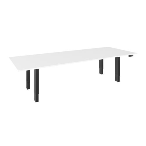 Mesa para sala de reuniones - HAT4-MID-L BK - HAT Collective Healthcare (CompuCaddy) - de oficina / rectangular / de altura regulable