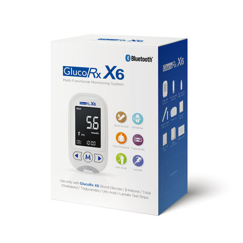 Monitor multiparamétrico compacto - X6 - GlucoRx - de oxígeno / de glucemia / para cuidados intensivos