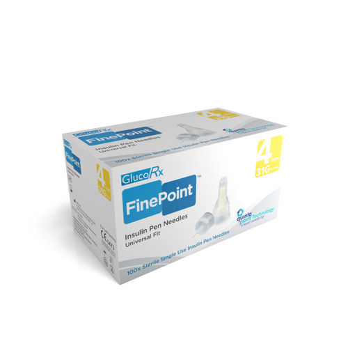 Aguja tipo bolígrafo - FinePoint - GlucoRx - 29 G / 31G / 32G