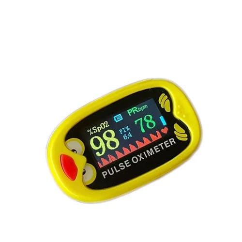 Pulsioxímetro de dedo - PO-505 - Mericonn Technology - médico / azul / amarillo