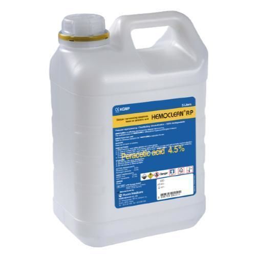 Desinfectante para dispositivos de hemodiálisis - HEMOCLEAN RP - Huons Meditech - líquido / 5000 mL / a base de peróxido de hidrógeno