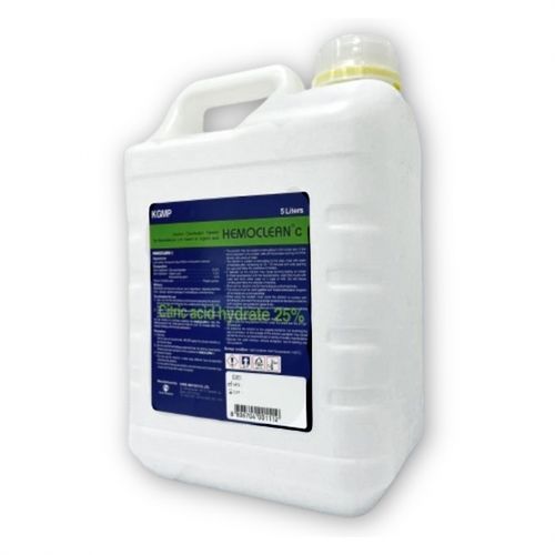 Desinfectante para dispositivos de hemodiálisis - HEMOCLEAN C - Huons Meditech - líquido / 5000 mL / a base de ácido cítrico
