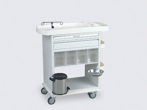 Carro de uso general - U0043 - IHC MEDIKAL A.S. - para apósitos / de acero inoxidable / con cajón