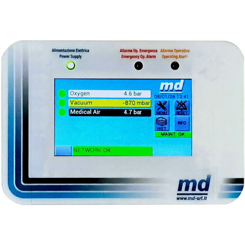 Sistema de alarma abre puerta - Md S.r.l. Medical Gas Equipment - con pantalla táctil