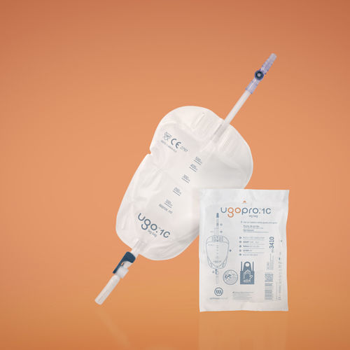 Kit de drenaje urinario - Ugo Pro - Optimum Medical - graduada / con válvula antireflujo / policloruro de vinilo