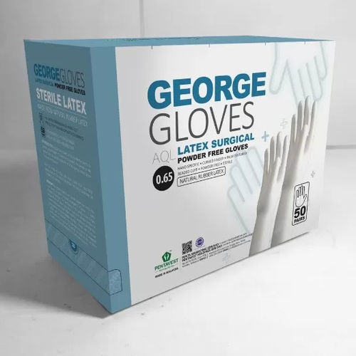 Guante de látex - GEORGE - Pentavest Holdings Sdn Bhd - quirúrgico / estéril / caja de 50