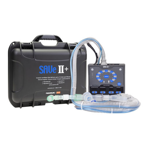 Ventilador para cuidados intensivos - SAVe II+ - Safeguard Medical - para adulto / no invasivo / portátil