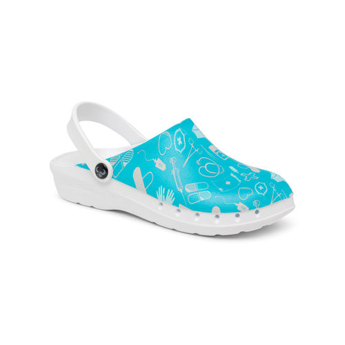 Zueco hospitalario unisex - ODEN PRINT - Suecos Footwear - impermeable / antimicrobiano / azul