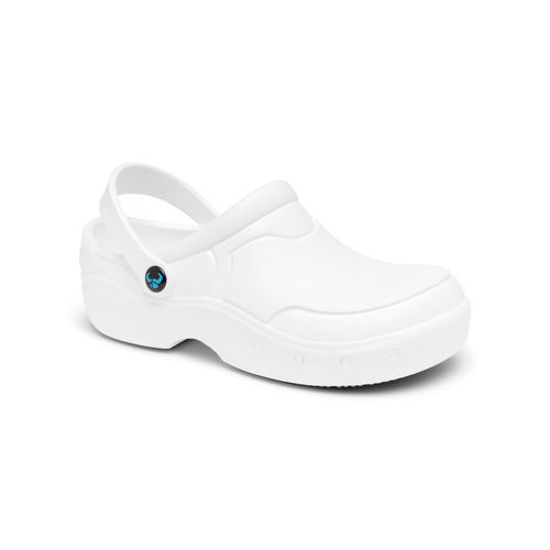 Zueco hospitalario unisex - THOR+ ENCLOSED - Suecos Footwear - lavable / blanco / negro