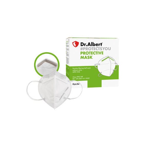 Mascarilla de protección FFP2 - Dr.Albert® - Techtex Ltd Romania - de polipropileno / sin fibra de vidrio / sin válvula