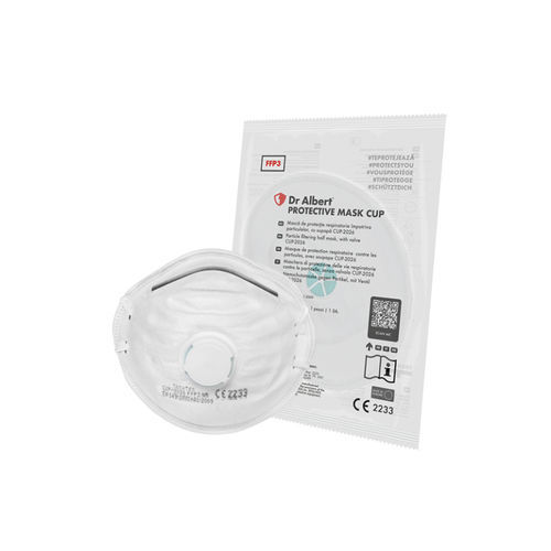 Mascarilla de protección FFP3 - Dr.Albert® - Techtex Ltd Romania - de polipropileno / de poliéster / con válvula de espiración