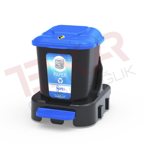 Papelera de plástico - SFRP-001 - Telkar Cevre Saglik Endustriyel Plastik San. ve Tic. .A.Ş. - con pedal