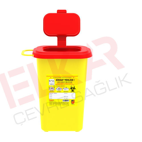 Contenedor de desechos - TA00070 - Telkar Cevre Saglik Endustriyel Plastik San. ve Tic. .A.Ş. - con tapón / desechable