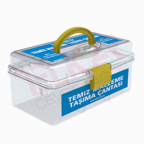 Caja para instrumental quirúrgico - CKM010T - Telkar Cevre Saglik Endustriyel Plastik San. ve Tic. .A.Ş. - de transporte / de plástico / con tapa