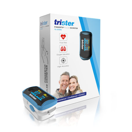 Pulsioxímetro de dedo - 810011081130 - Trister - médico / OLED / azul
