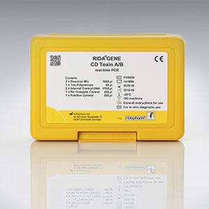 Kit de prueba Clostridium difficile - RIDA®GENE - R-Biopharm AG - de infecciones nosocomiales / de heces / para PCR en tiempo real