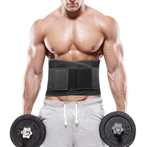 Faja de sujeción lumbar - Hengshui Myris Medical Devices - para adulto / semirrígida / negra