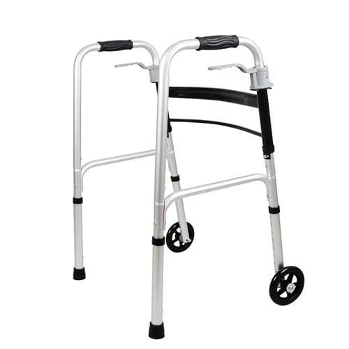 Andador con 2 ruedas - HQ283L-5 - Zhongshan Hanqi Medicalequiment Technology - con asiento