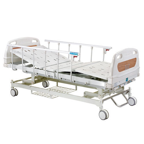 Cama de hospital - HQ-S303AZL - Zhongshan Hanqi Medicalequiment Technology - manual / con ruedas / de 4 secciones