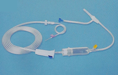 Set de perfusión con conector en Y - 1015 - Rongbo Medical - con cámara de goteo / con grifo