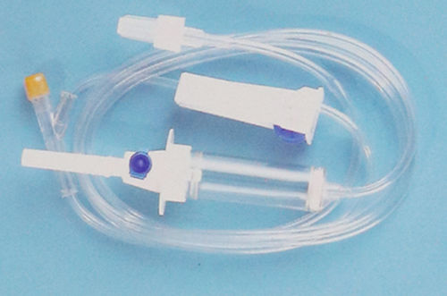 Set de perfusión con cámara de goteo - 1065 - Rongbo Medical - con grifo