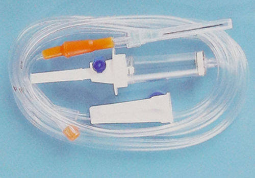 Set de perfusión con conector en Y - 1064 - Rongbo Medical - con cámara de goteo / con grifo