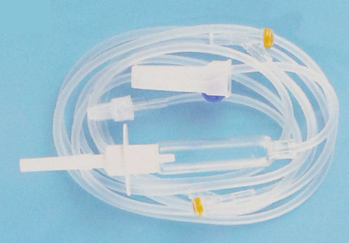 Set de perfusión con conector en Y - 1061 - Rongbo Medical - con cámara de goteo / con grifo