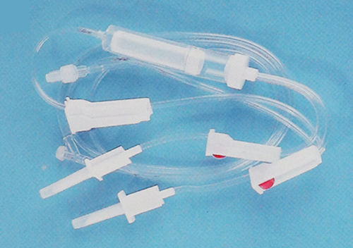 Set de perfusión sanguínea - 1070 - Rongbo Medical - con conector en Y / con cámara de goteo / con grifo