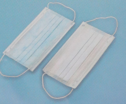 Mascarilla quirúrgica para adulto - 1050 - Rongbo Medical - azul / de tres capas