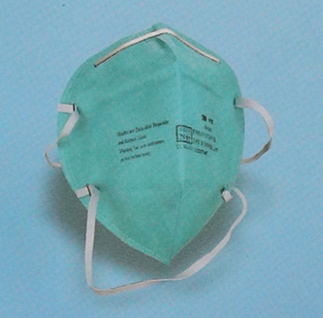 Mascarilla de protección sin válvula - 9132 - Rongbo Medical - tipo copa / unisex / verde