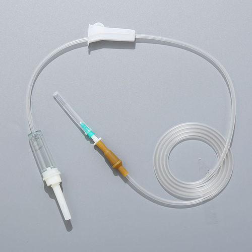 Set de perfusión policloruro de vinilo - 1.2/1.5/1.9 - Rongbo Medical - con cámara de goteo / con filtro para prevenir la contaminación de partículas / con grifo