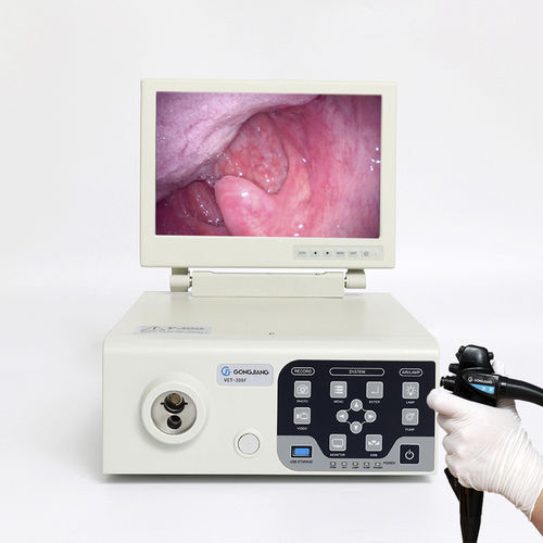 Procesador de vídeo de endoscopia veterinaria - VET-300FM - Gongjiang Endoscopy Instruments - con grabadora / con fuente de luz LED integrada / para imágenes en HD