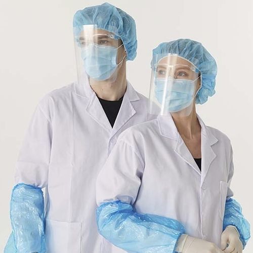 Pantalla facial de polietileno - T0047  - Taromed - de policarbonato / máscara integral / para adulto