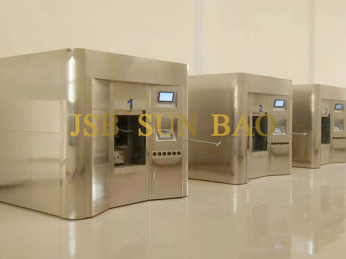 Horno crematorio - Shandong Jinshanbao Environmental Protection Equipment Co., Ltd. - de acero inoxidable / de alta temperatura / de pie