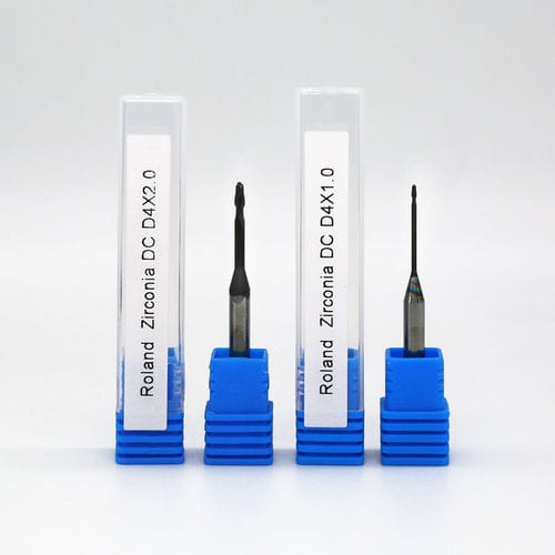Fresa para odontología - Roland PMMA DLC D4 - Audental Bio-Material Co., Ltd - de carburo de tungsteno / de fresado