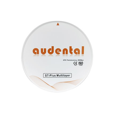Material dental de circona - ST Plus Multilayer - Audental Bio-Material Co., Ltd - para puente dental / para corona / para carillas dentales