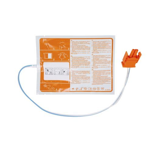 Electrodo para desfibrilador - Desfi-Dormo - Telic Group - recto / precableado