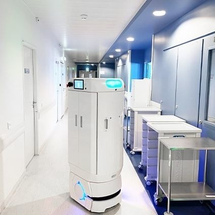Robot móvil autónomo (AMR) de hospital - XuP - Med - Meanwhile SAS - médico / de laboratorio / de transporte