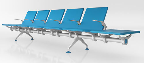 Asiento con estructura modular para sala de espera - WAVE - IMAT - con reposabrazos / con mesa / ergonómico
