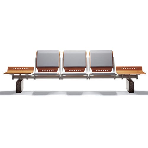Asiento con estructura modular para sala de espera - ESTAR MW - IMAT - con mesa / ergonómico