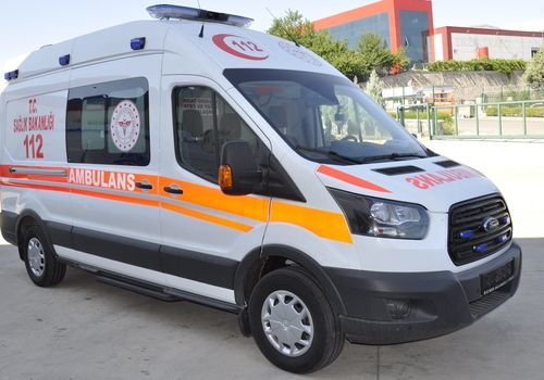 Ambulancia para cuidados intensivos - Ford Transit - eos ambulance - furgoneta / con 4 camillas / con oxigenoterapia