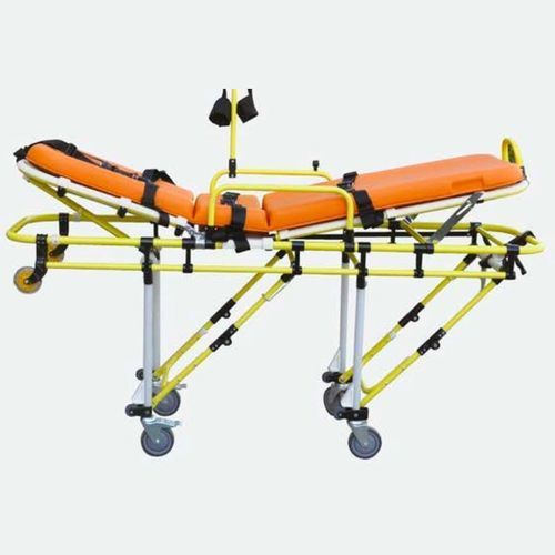 Camilla para ambulancias - eos ambulance - plegable / con ruedas / con respaldo regulable
