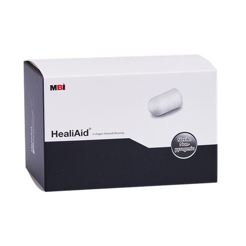 Matriz tisular cirugía dental - HealiAid®  - Maxigen Biotech - colágeno / hemostática
