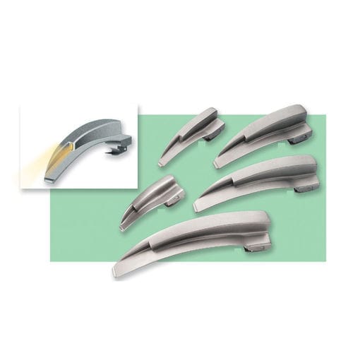 Hoja de laringoscopio Macintosh - 0001 - Performance Surgical Instruments - de metal / de fibra óptica